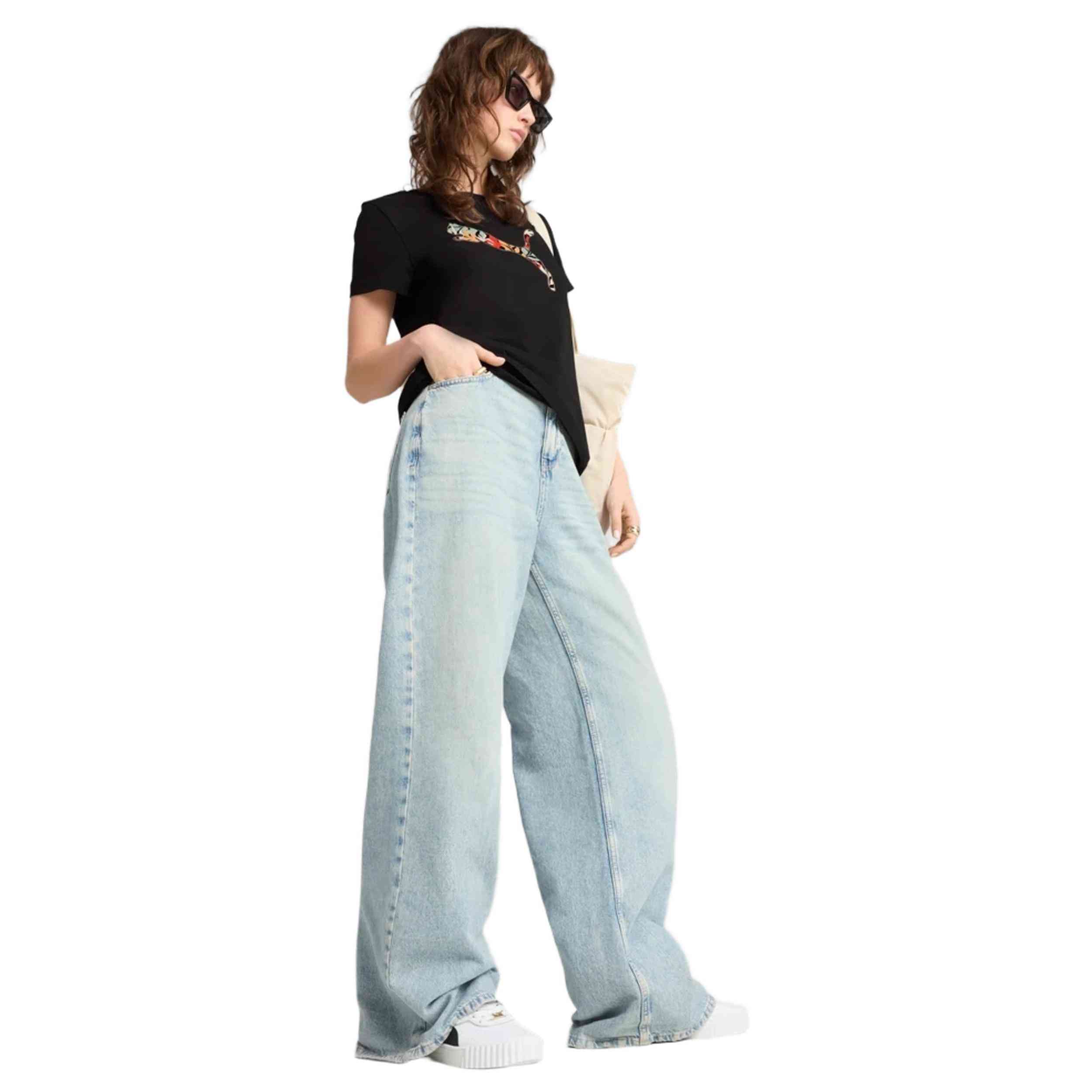 Camiseta De Manga Corta Puma Graphics Floral Cat Logo