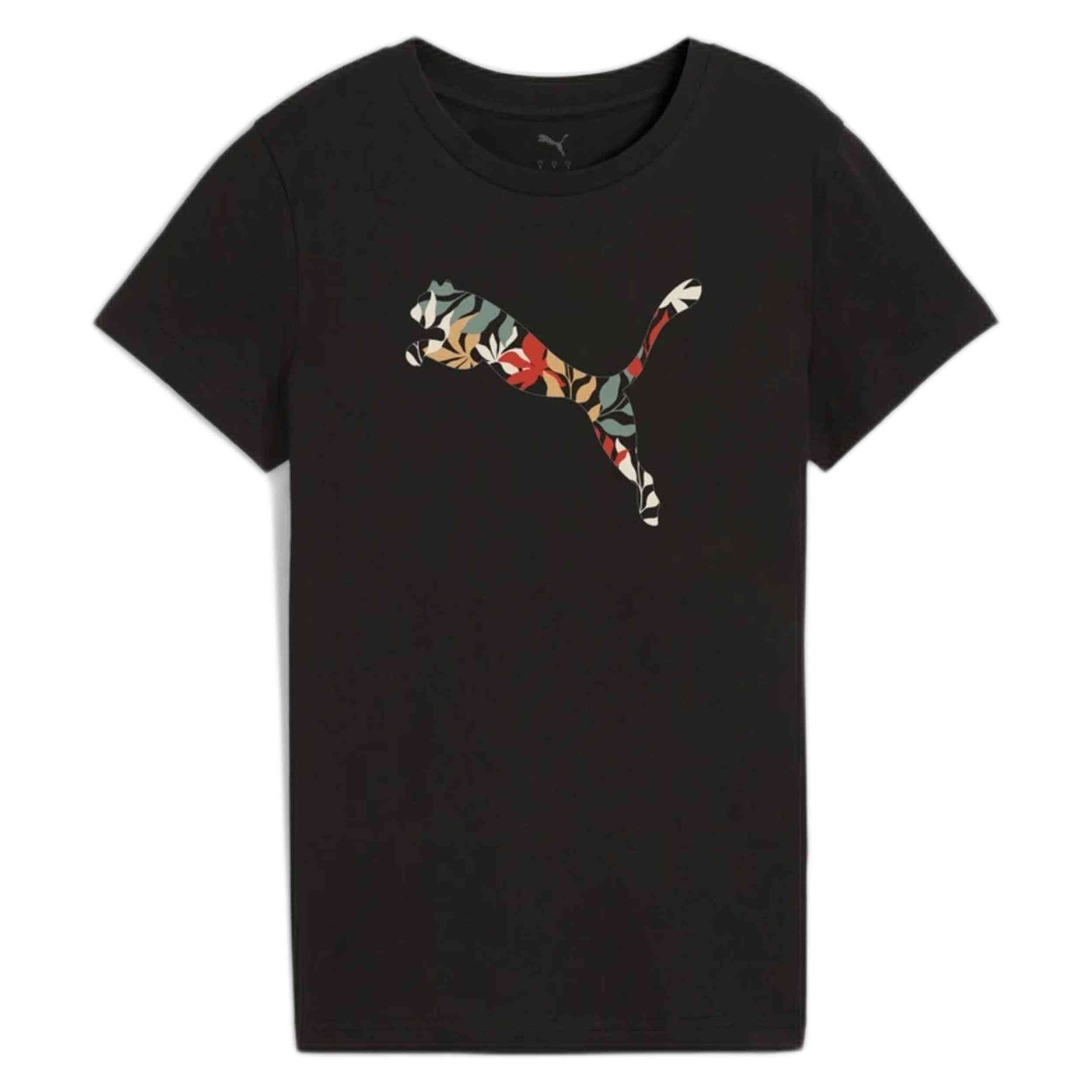 Camiseta De Manga Corta Puma Graphics Floral Cat Logo