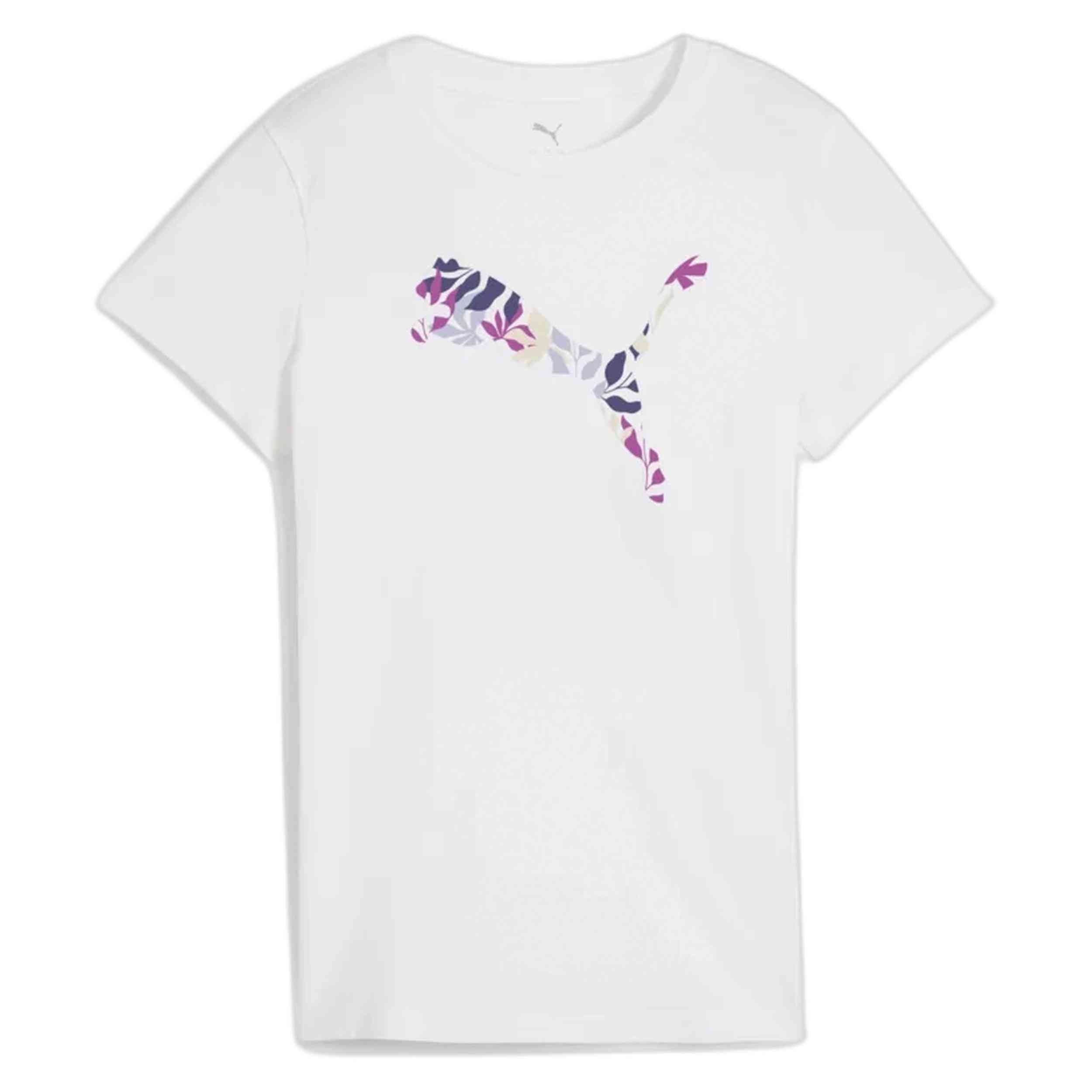 Camiseta De Manga Corta Puma Graphics Floral Cat Logo