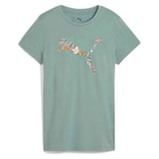 Camiseta De Manga Corta Puma Graphics Floral Cat Logo