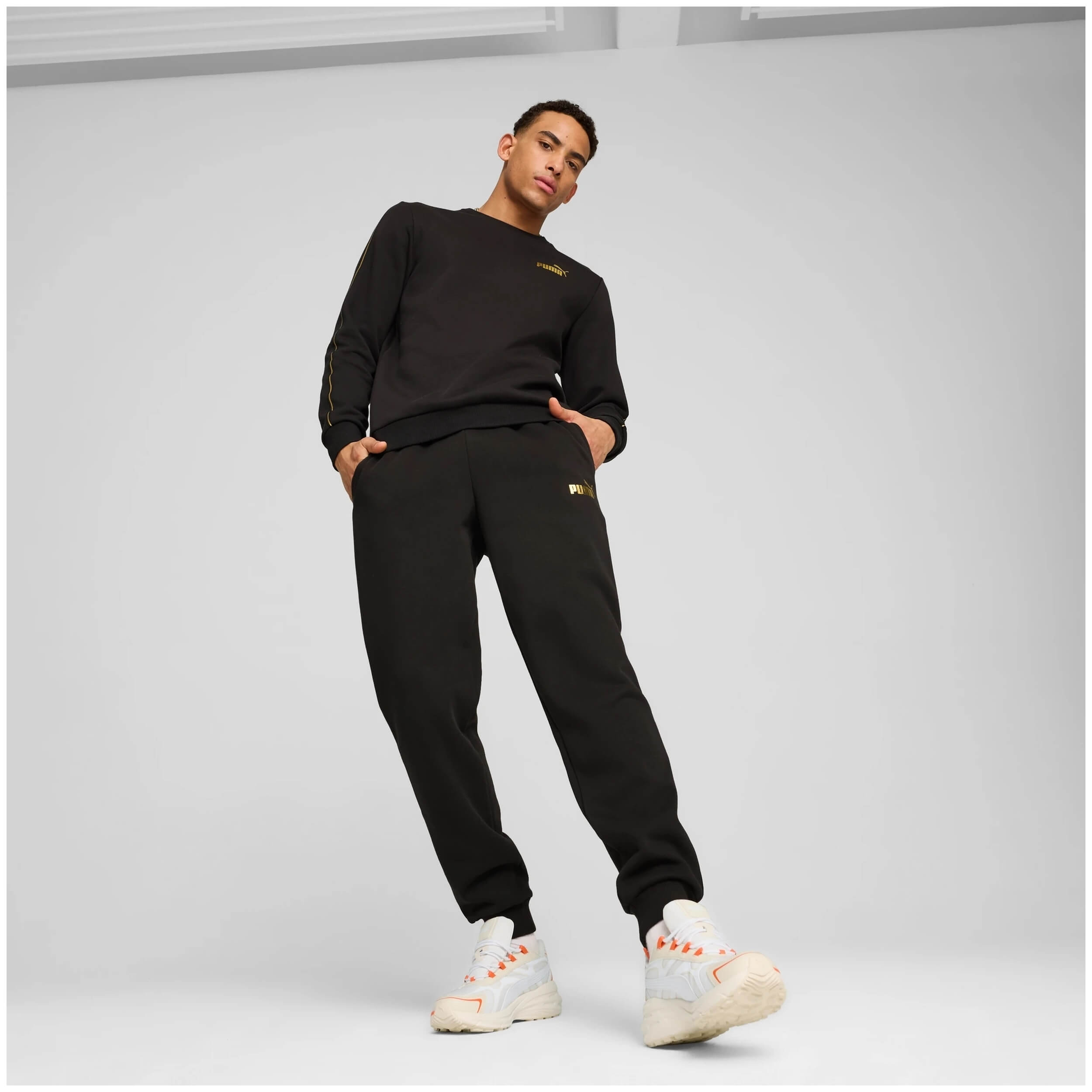 Sudadera Puma Ess Tape Minimal Gold