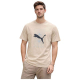 Camiseta De Manga Corta Puma Pumatech Graphic "Pebble Gray"
