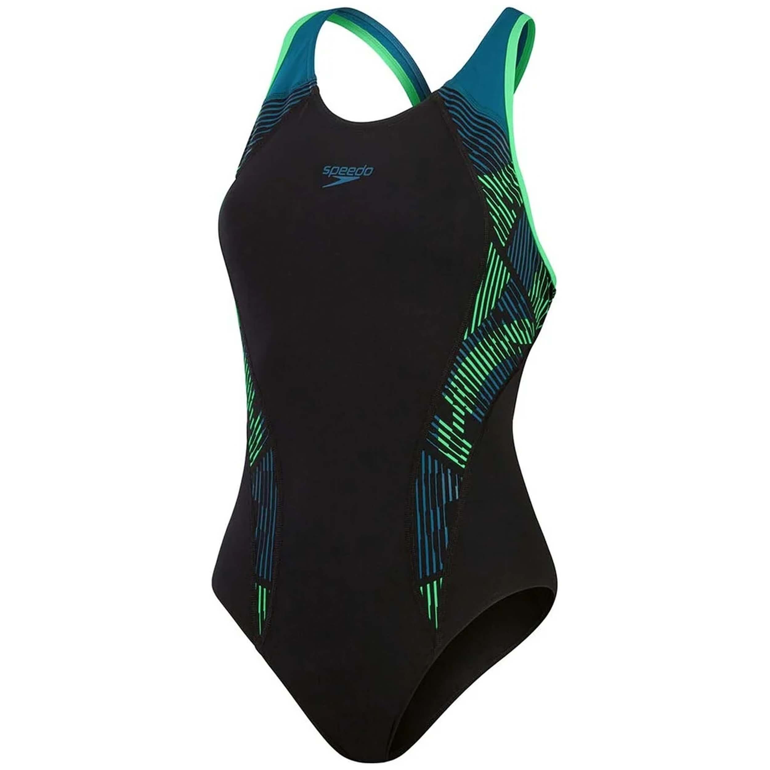 Speedo Placement Laneback Swimsuit