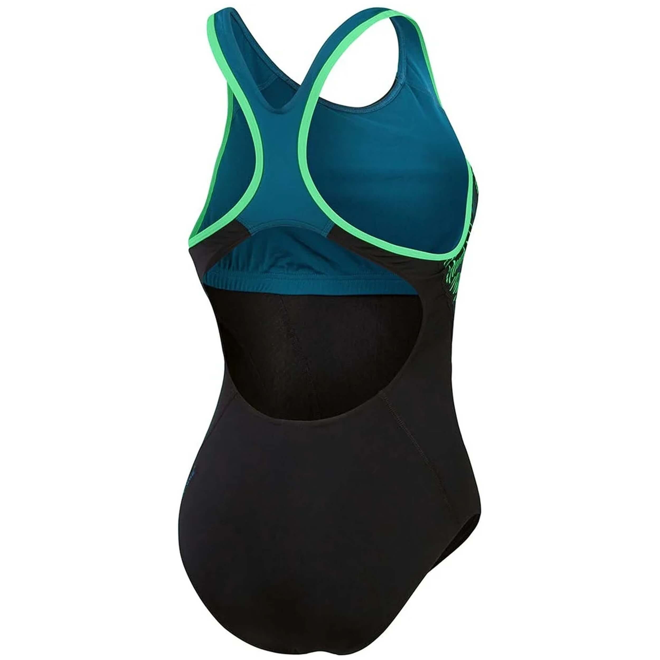 Speedo Placement Laneback Swimsuit