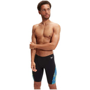 Speedo Allover Digi V-Cut Jammer Swimsuit