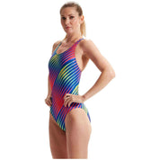 Speedo Allover Digital Powerback Swimsuit