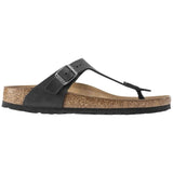 Sandalias Birkenstock Birkenstock Gizeh Oiled Leather Birko Flor Unisex Black