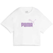 Puma Logo Cropped Short Sleeve T-Shirt