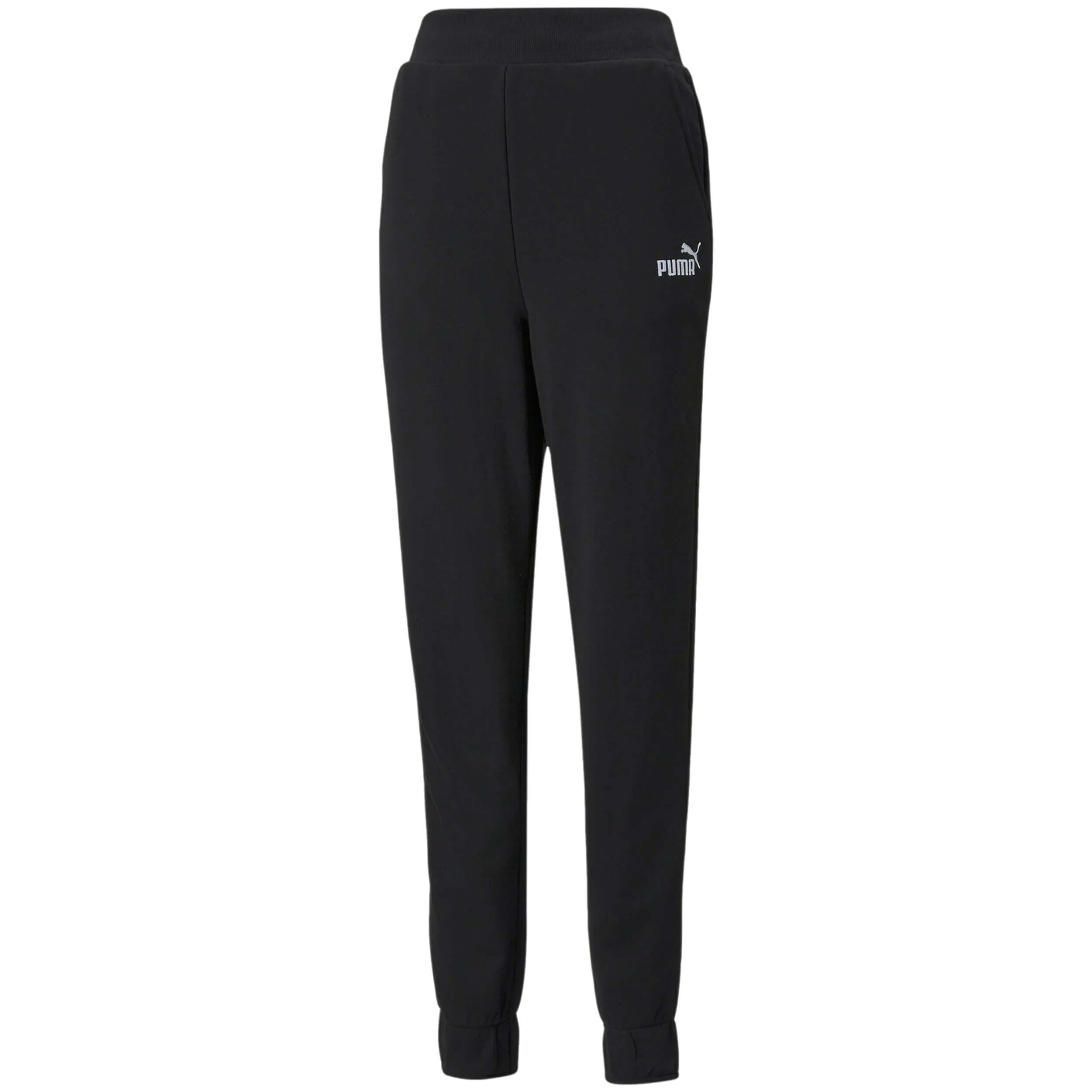 Puma Ess+ Embroidery High-Waist Long Pants