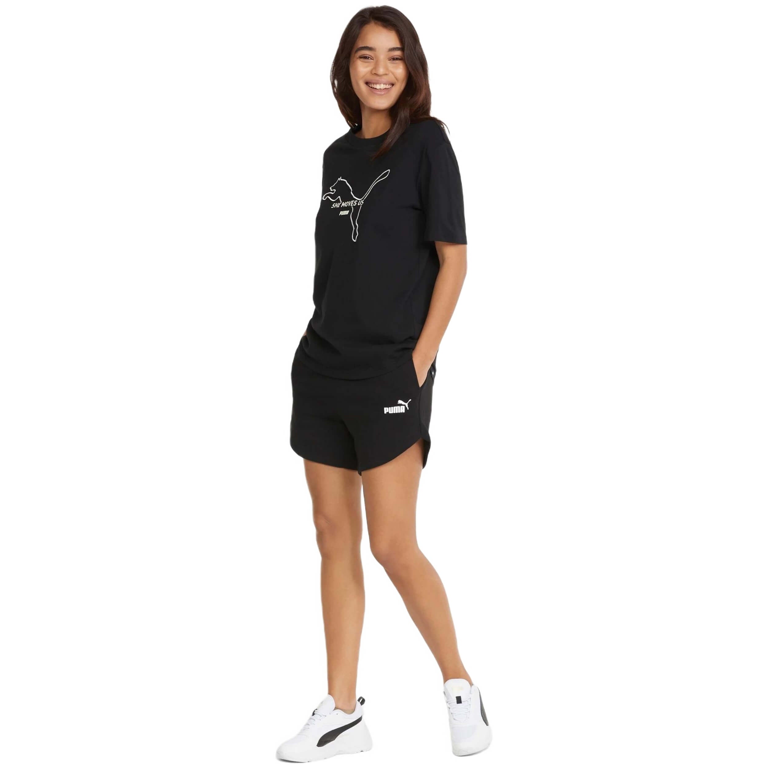 Puma Essentials 5" High Waist Shorts