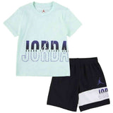 Conjunto Jordan Conjunto Infantil Jordan Kids Jdb Jumpman Wrap Logo "Black-Light Dew"