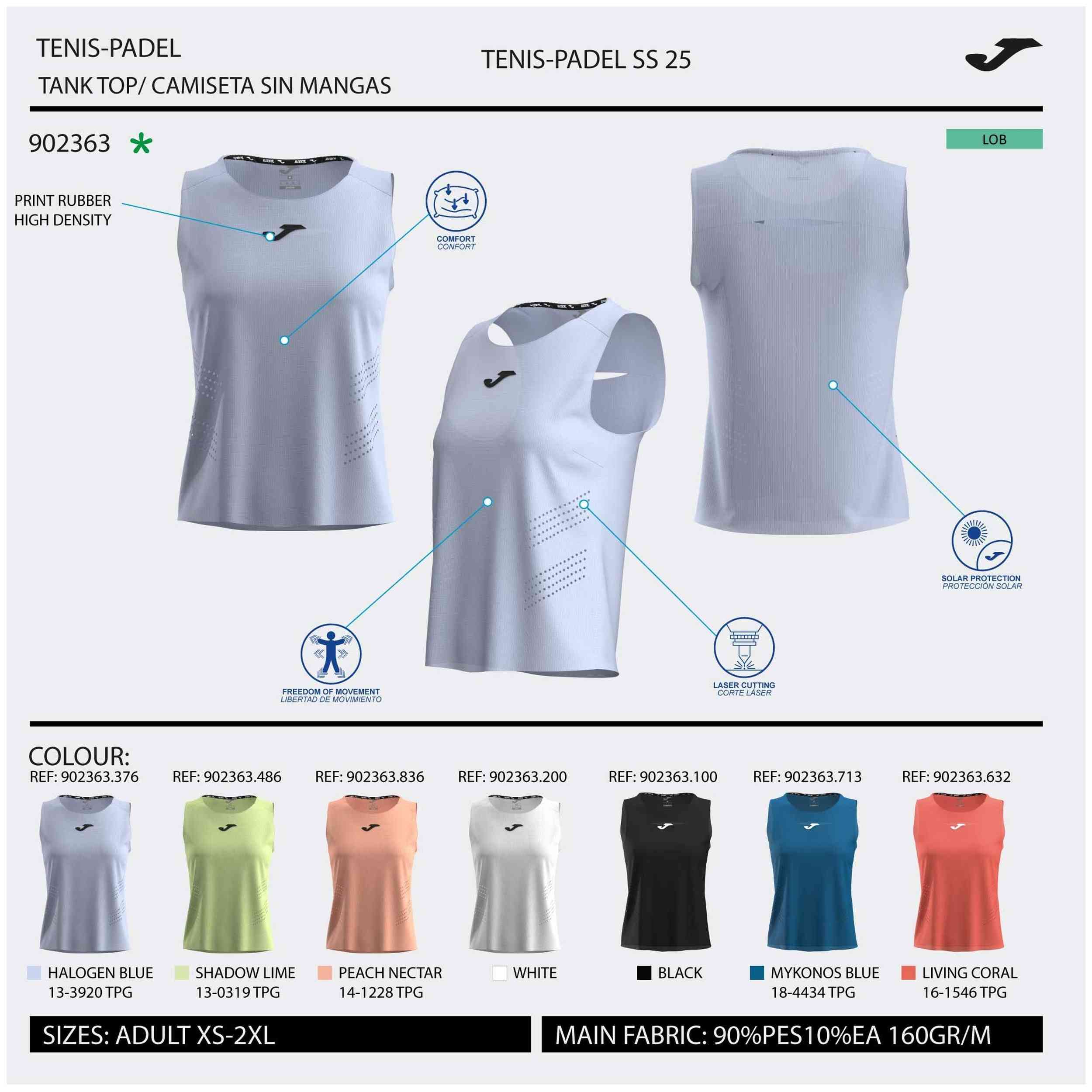 Camiseta De Tirantes Joma Challenge