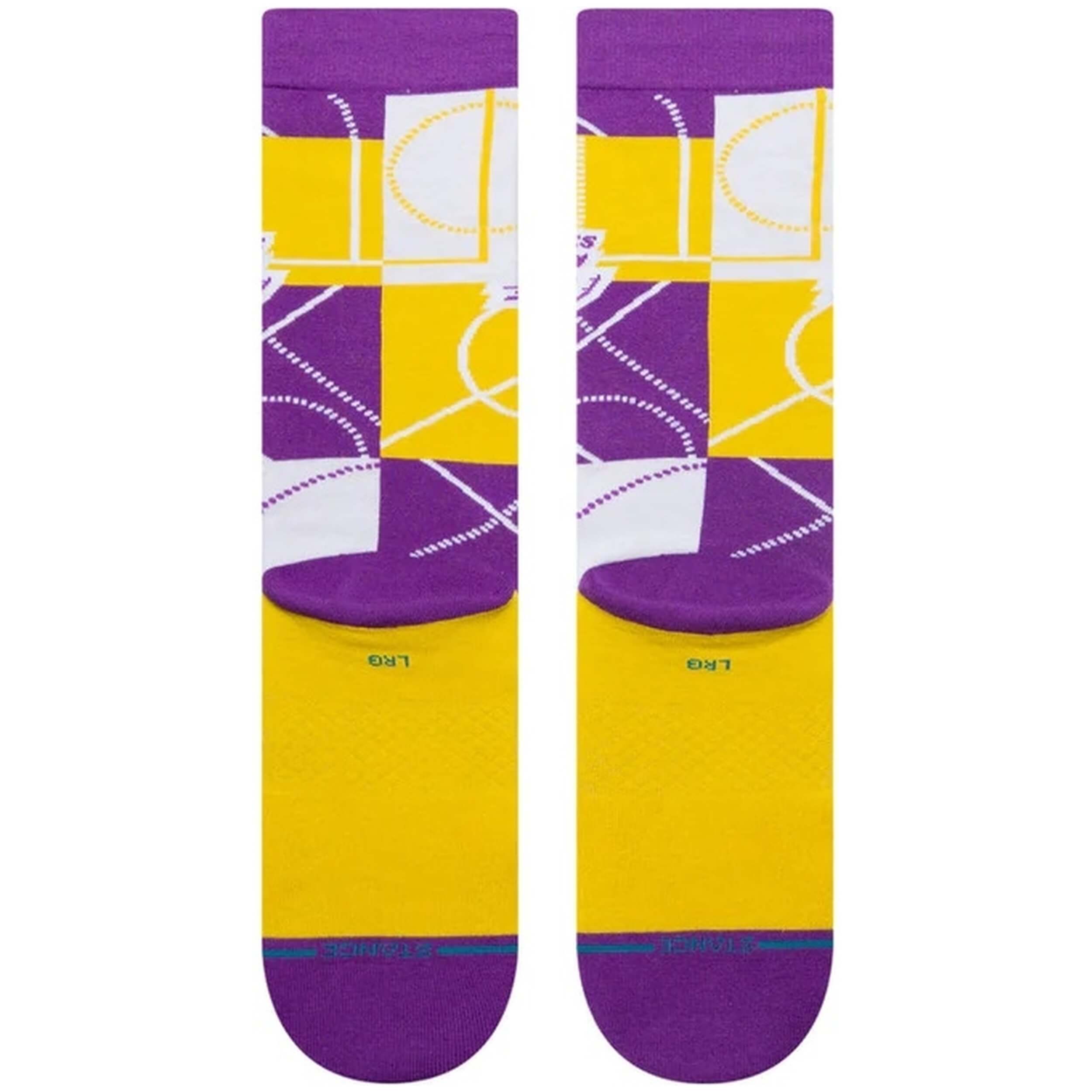 Calcetines Stance Nba La Lakers Zone Crew Socks