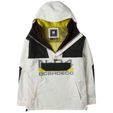 Abrigo Dc Shoes Chaqueta Con Capucha Dc Shoes 4/3Mm Anorak Blanco Negro Verde