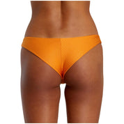 Rvca Tangerine Shimmer Cheeky Bikini Bottom