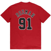 Mitchell &amp; Ness Nba Bulls Dennis Rodman Short Sleeve T-Shirt