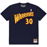 Mitchell &amp; Ness NBA Warriors Stephen Curry Short Sleeve T-Shirt