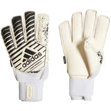 Guantes De Futbol Adidas Classic Fingersave "Blanco / Negro"