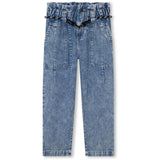 Pantalon Largo Dkny Belted Denim Trousers