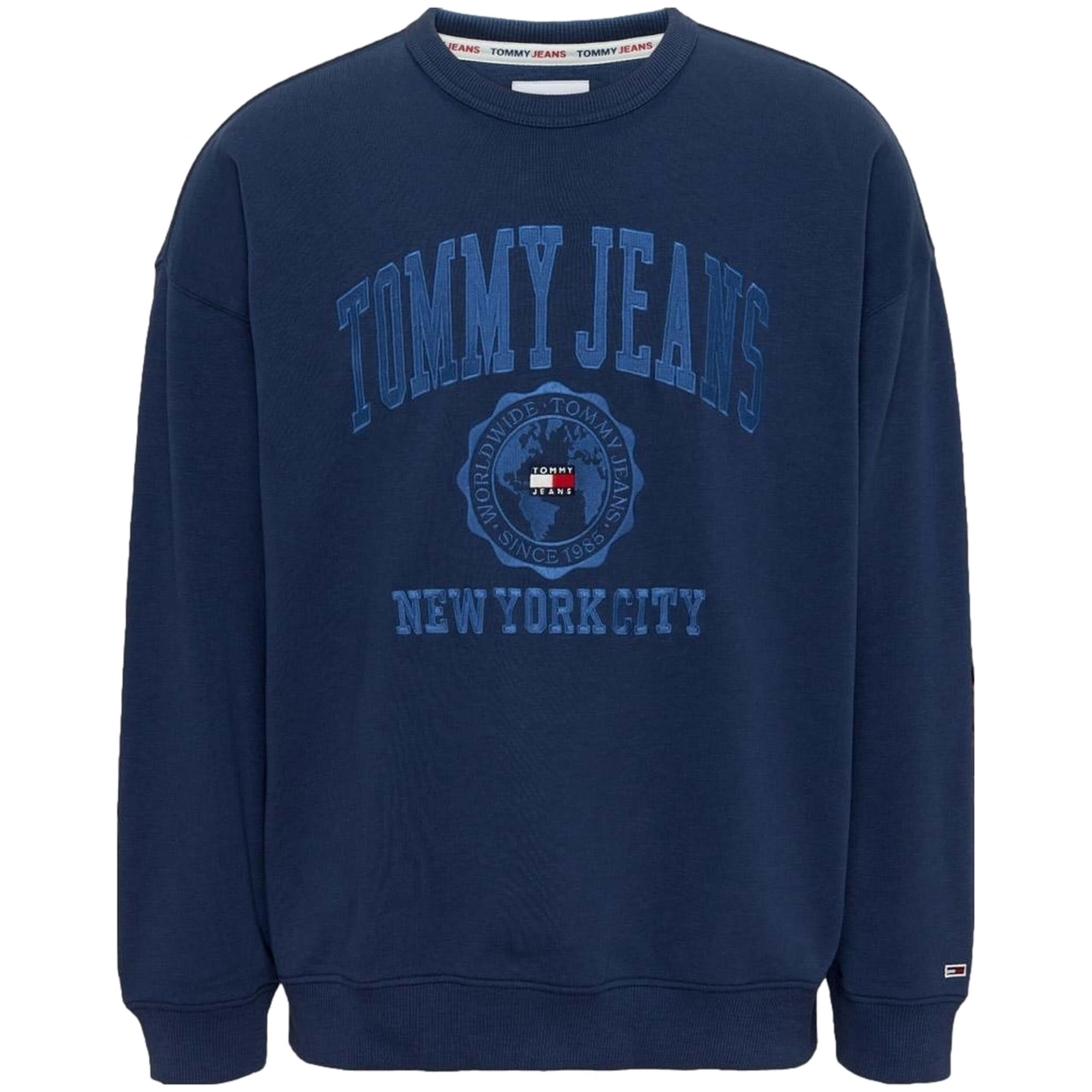 Sudadera Tommy Jeans College Logo Reverse Slub Sweatshirt