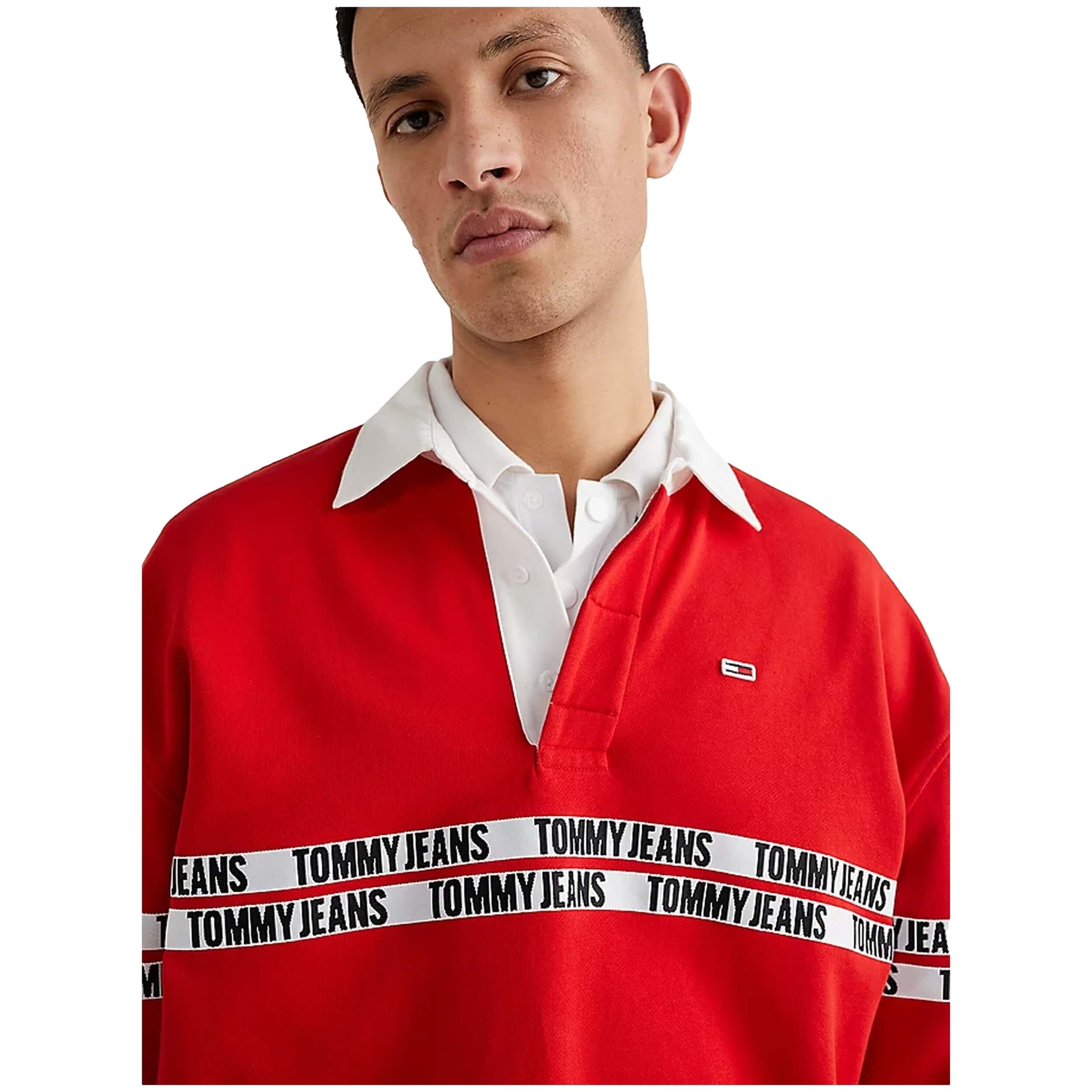 Tommy Jeans Tape Rugby Short Sleeve Polo
