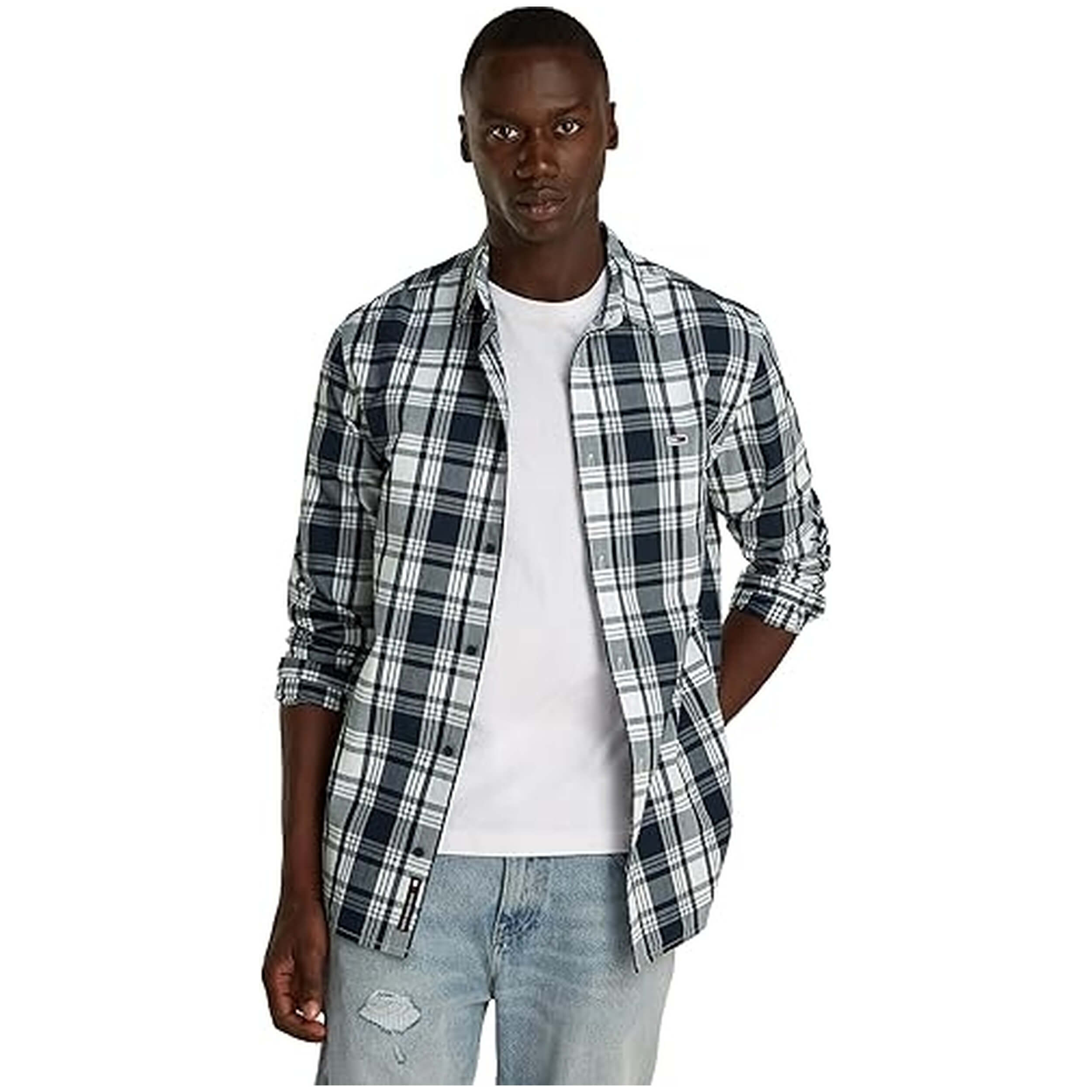 Camisa Tommy Jeans Dm0Dm19655-0Gy