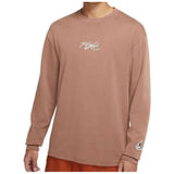 Camiseta De Manga Larga Jordan Jordan Flight Essentials Long-Sleeve T-Shirt "Brown Bow"