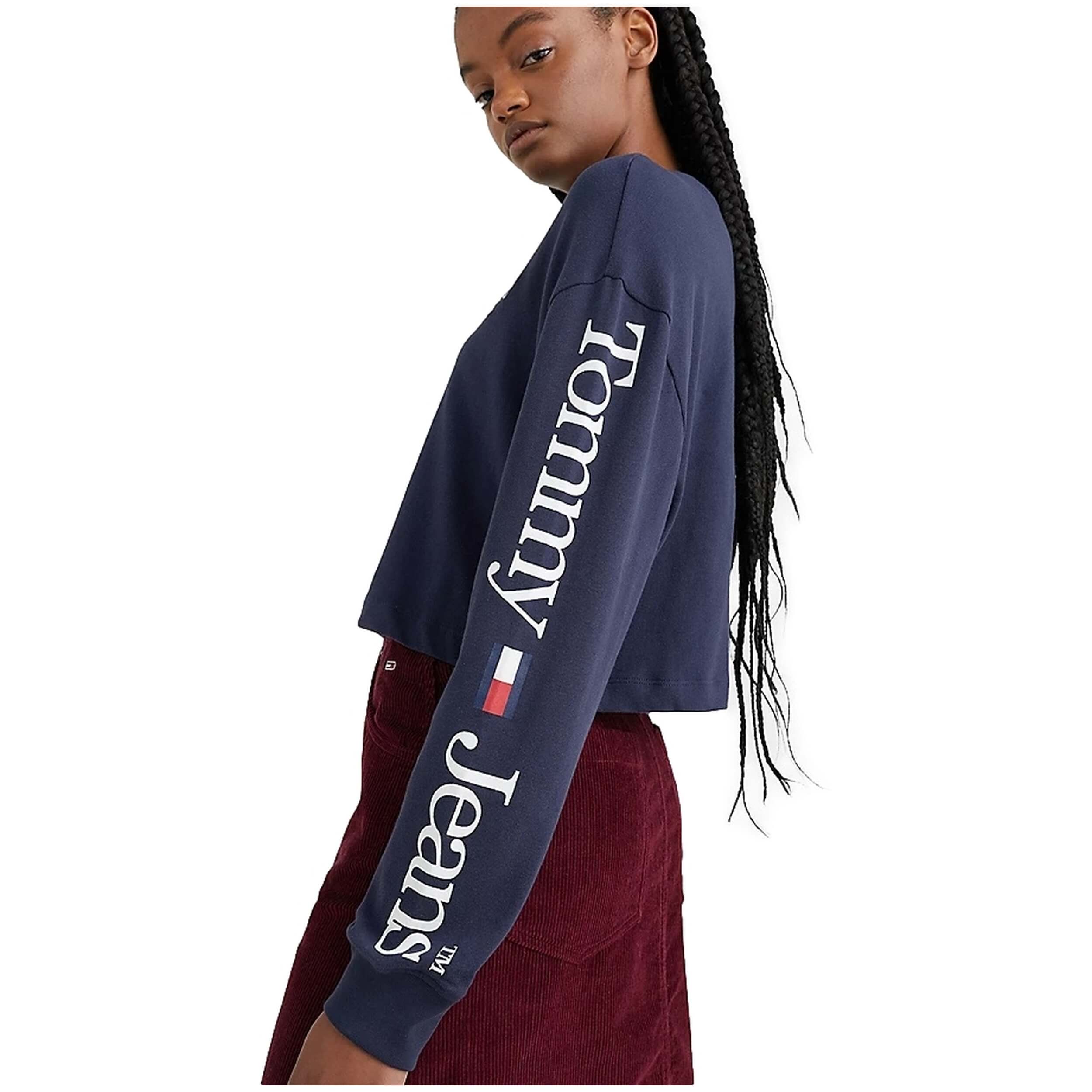 Tommy Jeans Rlxd Crop Lower Case 2 Long Sleeve T-Shirt