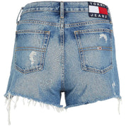 Pantalon Corto Tommy Jeans Distressed Frayed Hem Denim Hotpants