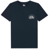 Camiseta De Manga Corta Quiksilver Camiseta Quiksilver Fundamental Ride Manga Corta Azul Marino Blanco Niño