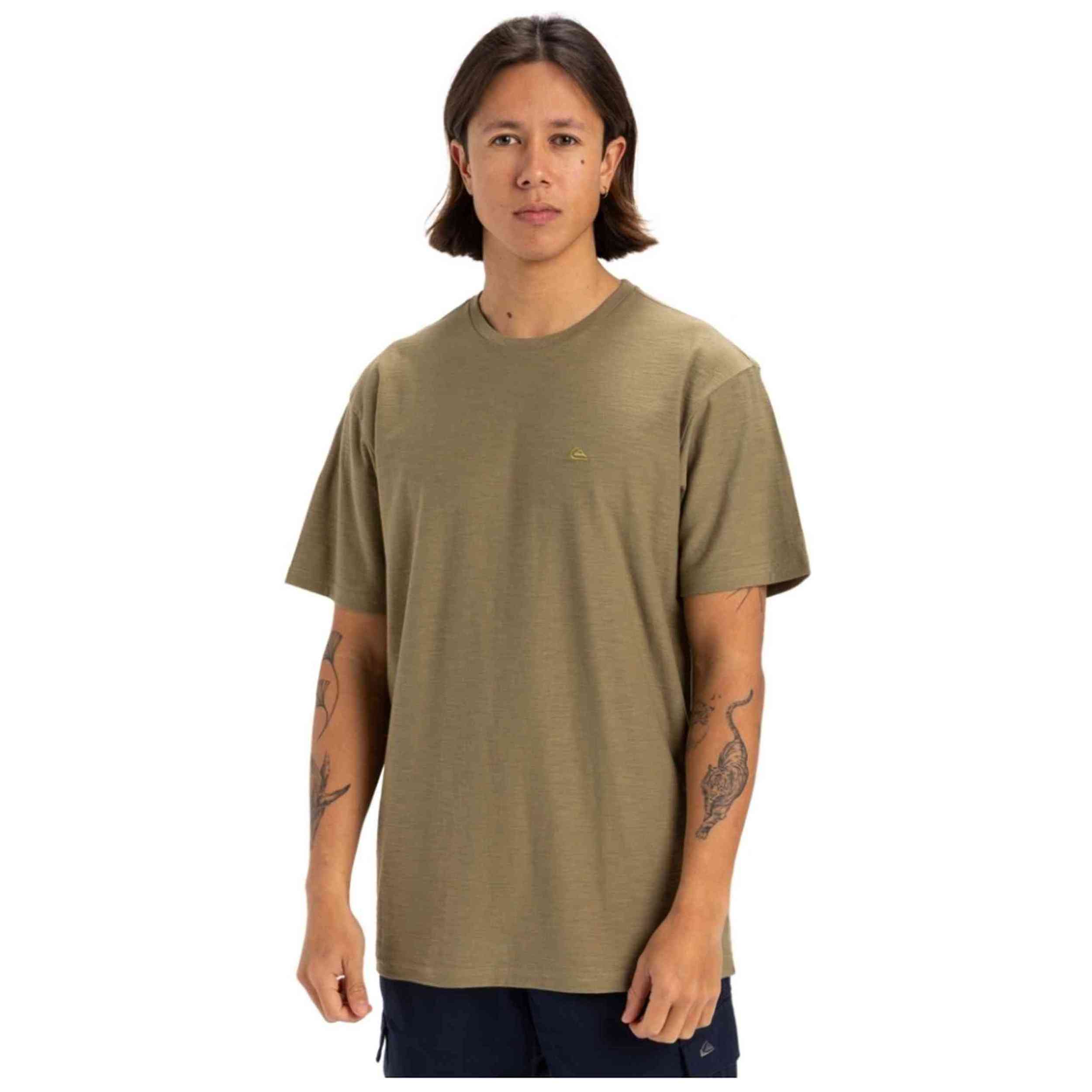 Camiseta De Manga Corta Quiksilver Slub Roundneck