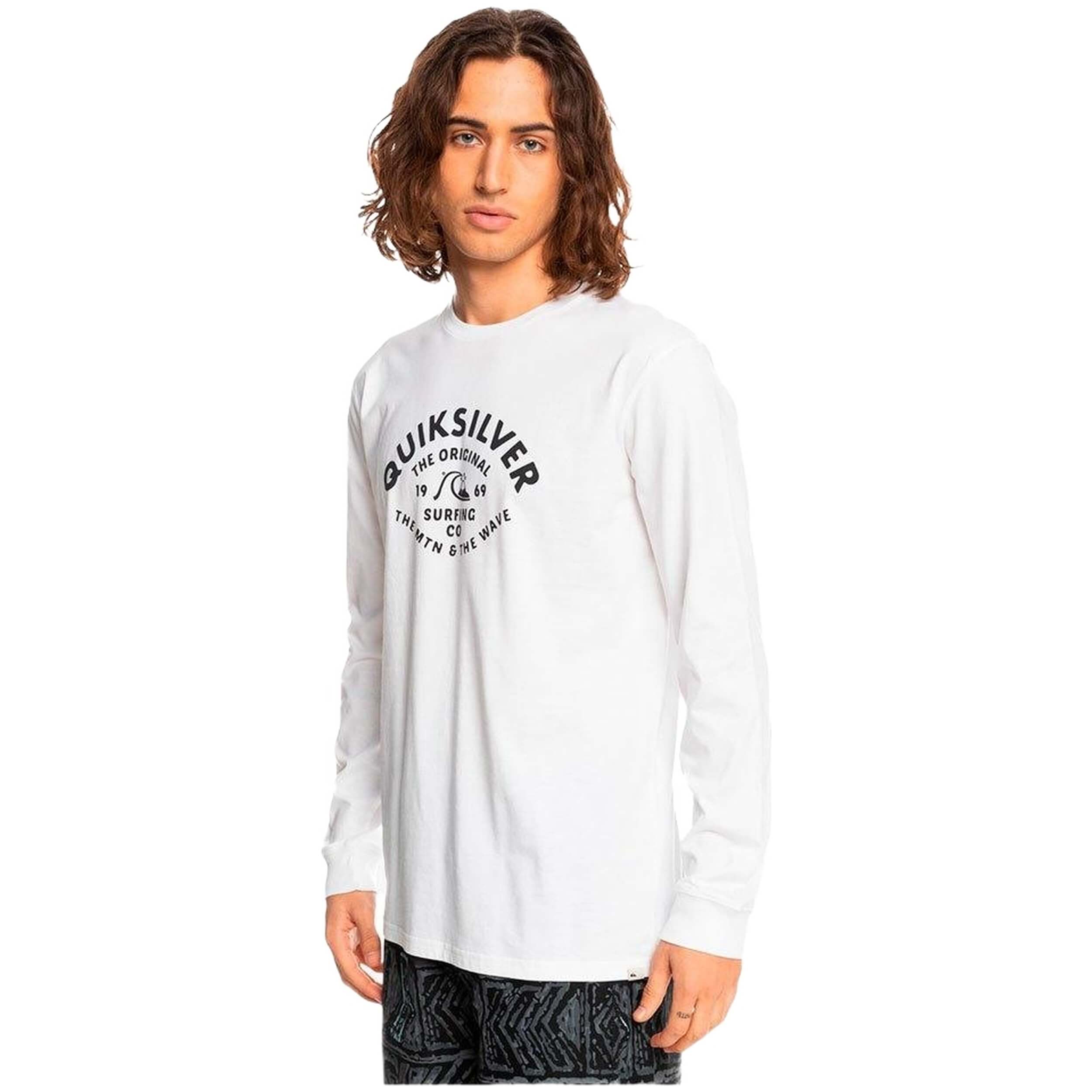 Camiseta De Manga Larga Quiksilver Scripttalk Wbb0