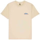 Camiseta De Manga Corta Quiksilver Camiseta Quiksilver Ev Barrel Paradise Manga Corta Blanco Crema Verde Azul