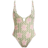 Bañador Roxy Marinha Hibiscus Daze "Green Floral"