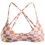 Top De Bikini Roxy Check It 2 "Orange Check"