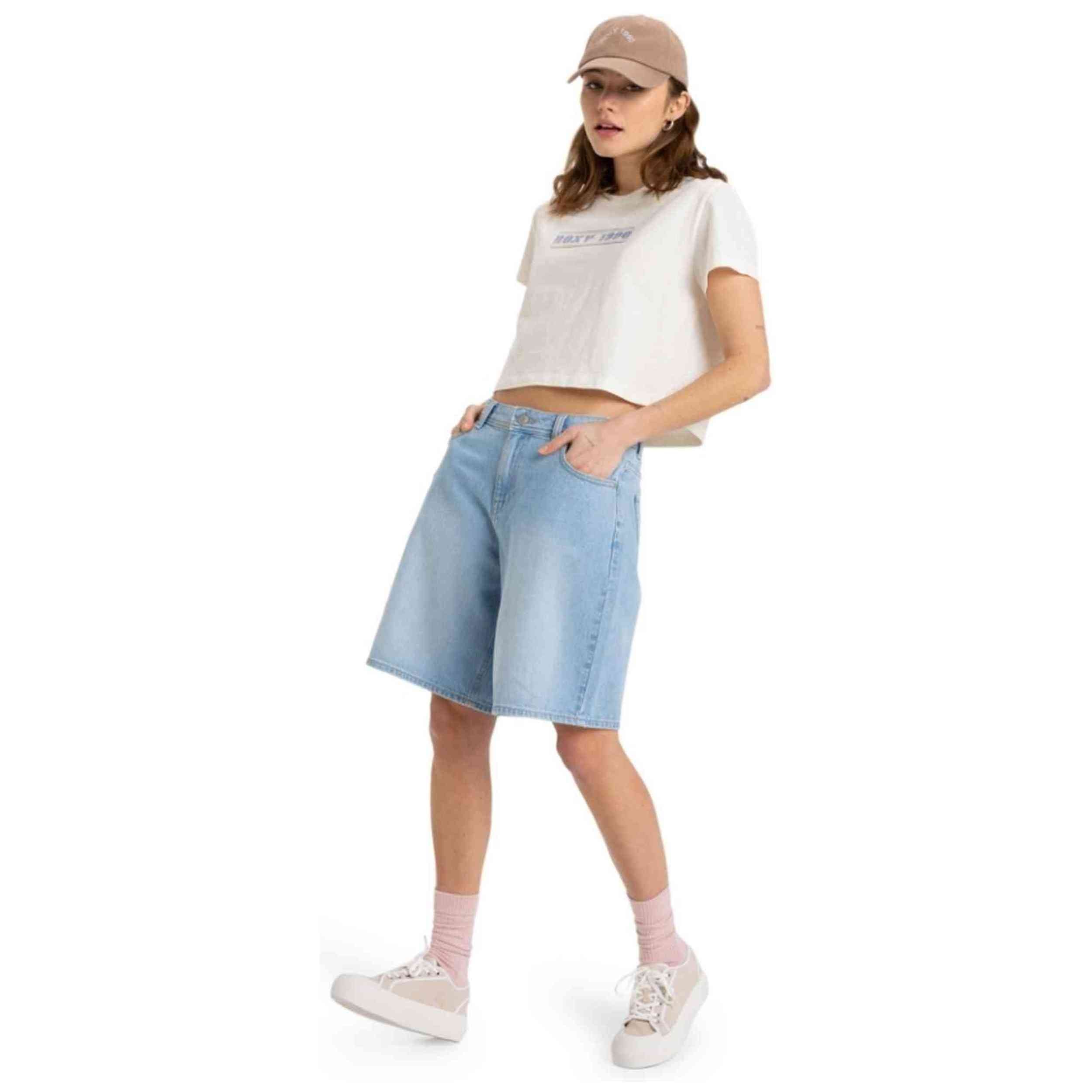 Camiseta De Manga Corta Roxy Magic Swell Crop