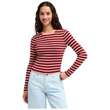 Jersey Rvca Bambi Stripe "Brick Red"