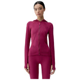 Sudadera Con Capucha Born Living Yoga Viveka "Ciruela"