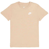 Camiseta De Manga Corta Nike Sportswear Older Kids T Shirt "Hemp/White"