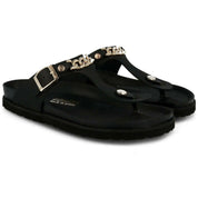 Genuins Roastad Leather Gold Sandals