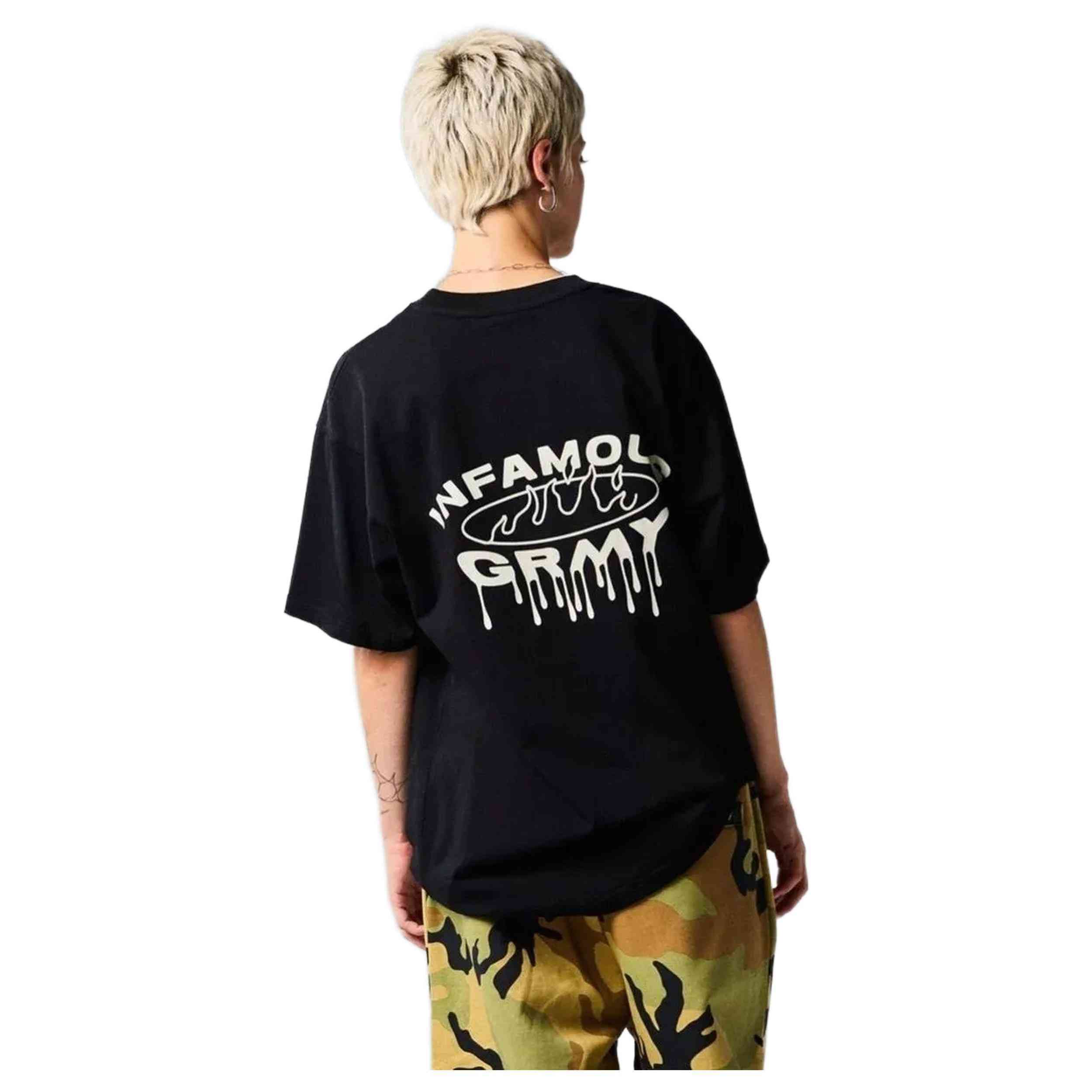 Camiseta De Manga Corta Grimey Ga721-Blk