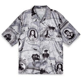 Camisa Grimey Supastar Satin Button Up Shirt