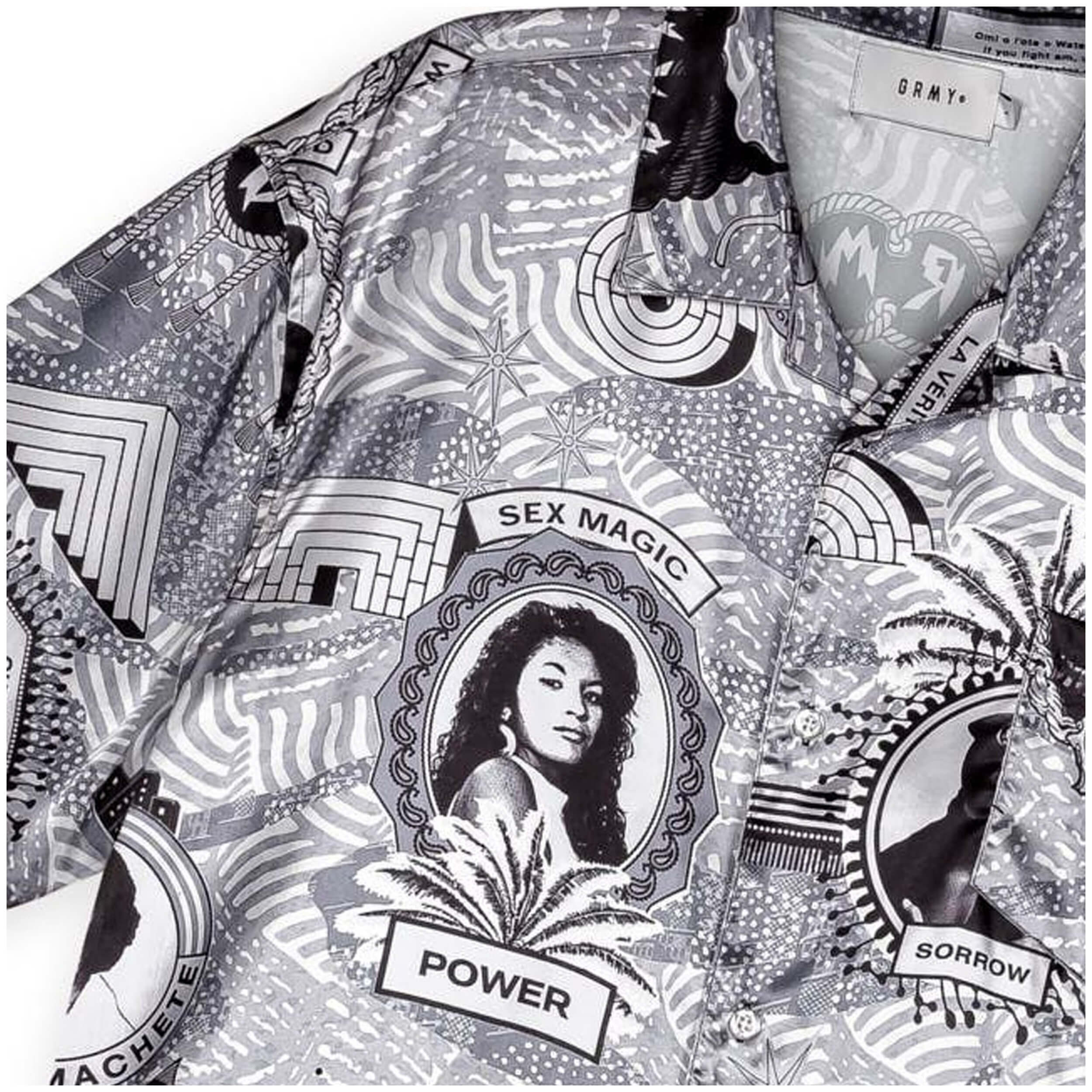 Grimey Supastar Satin Button Up Shirt