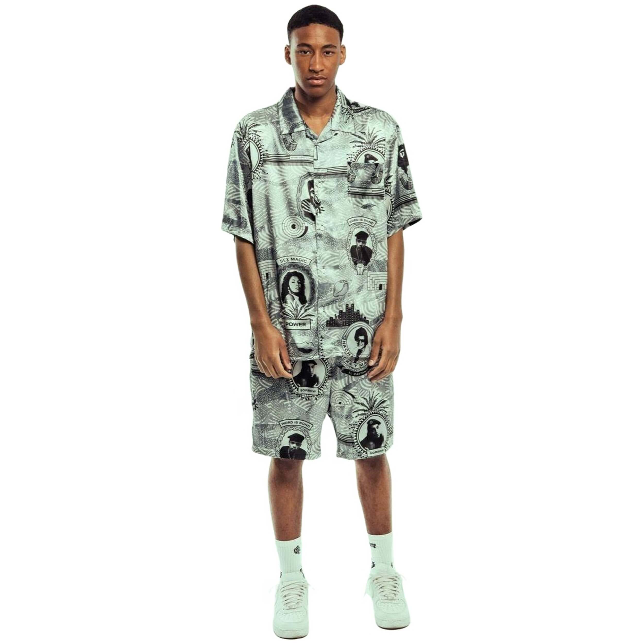 Grimey Supastar Satin Button Up Shirt