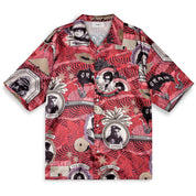 Camisa Grimey Supastar Satin Button Up Shirt