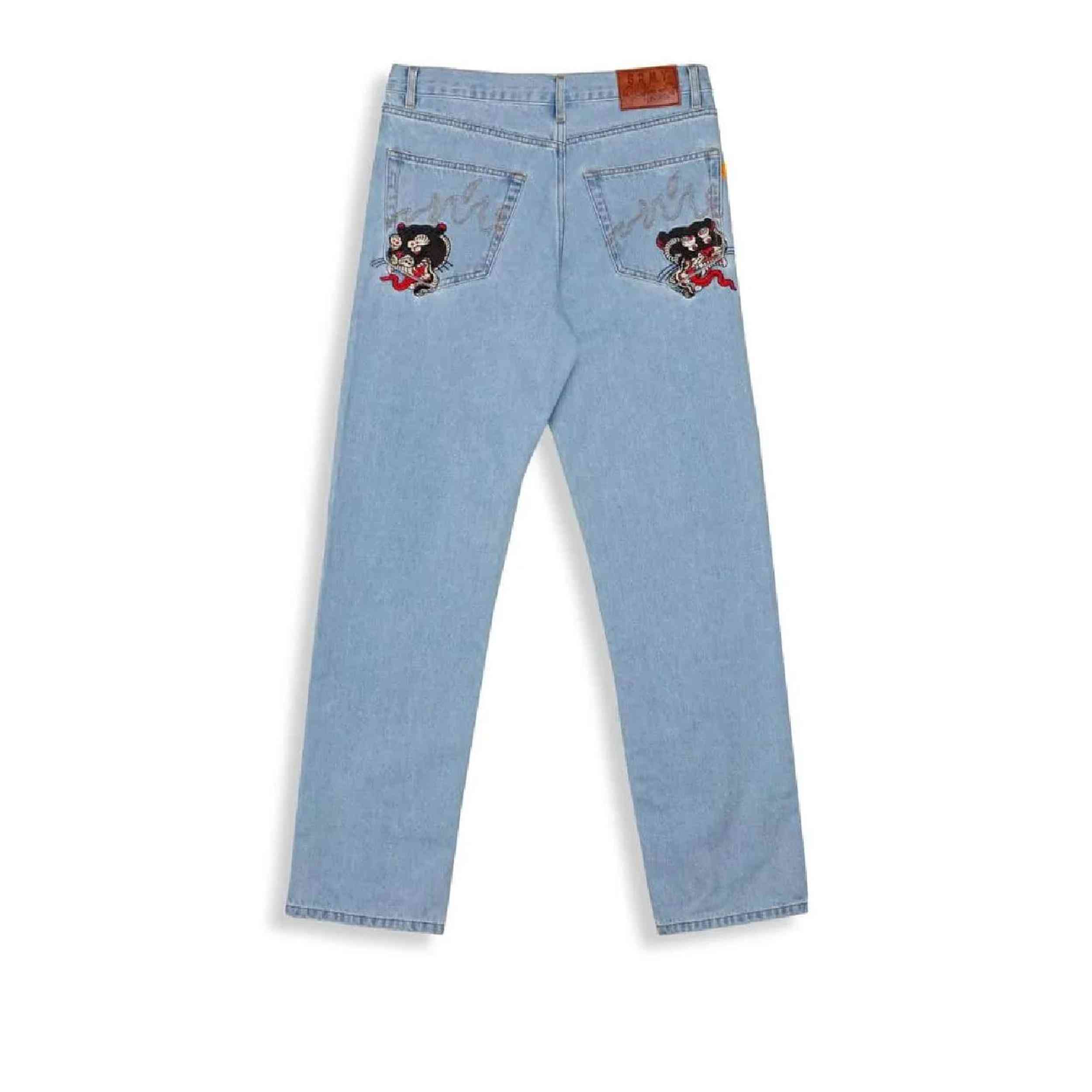 Pantalon Largo Grimey Deeper Regular Denim Washed
