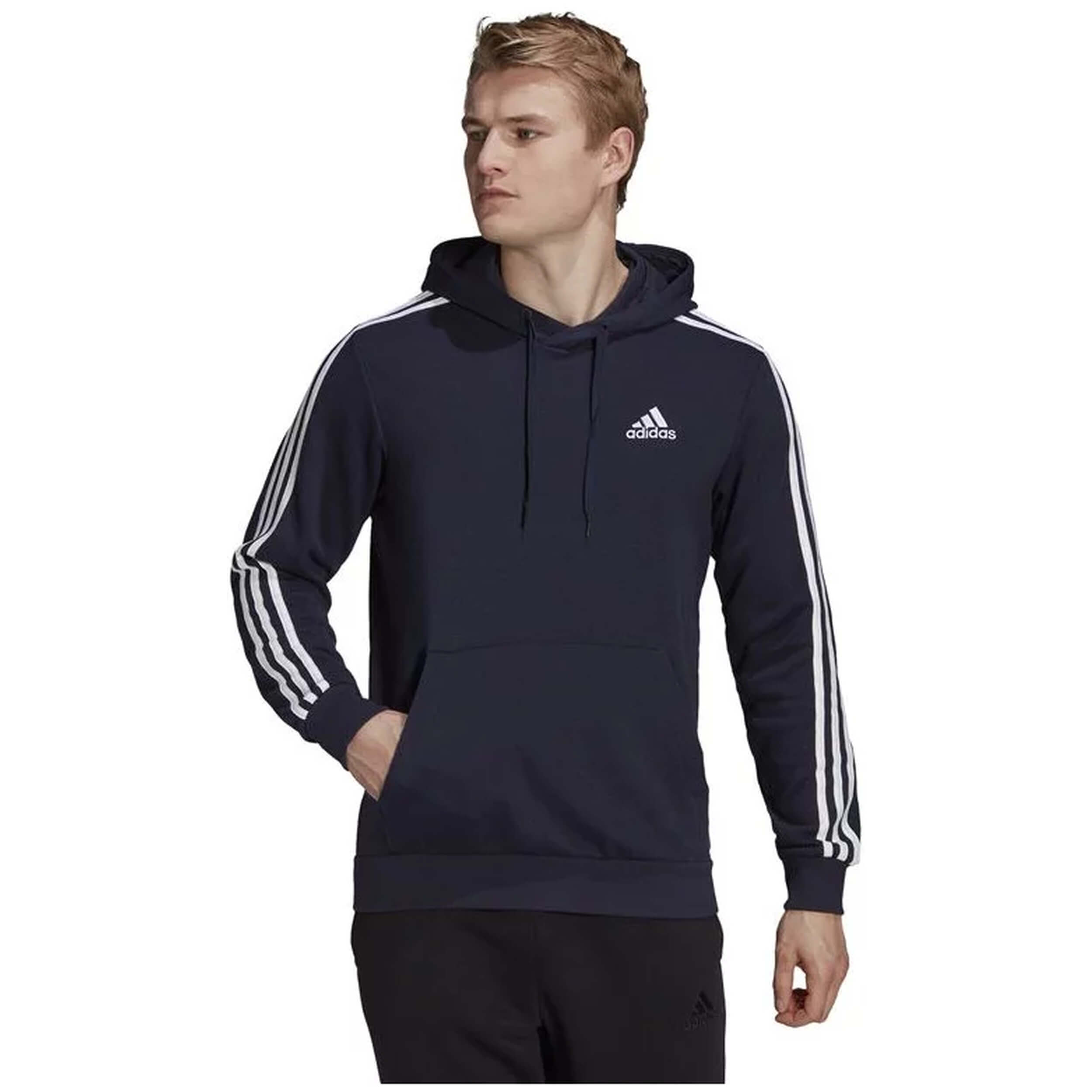Sudadera Con Capucha Adidas Essentials 3 Tiras