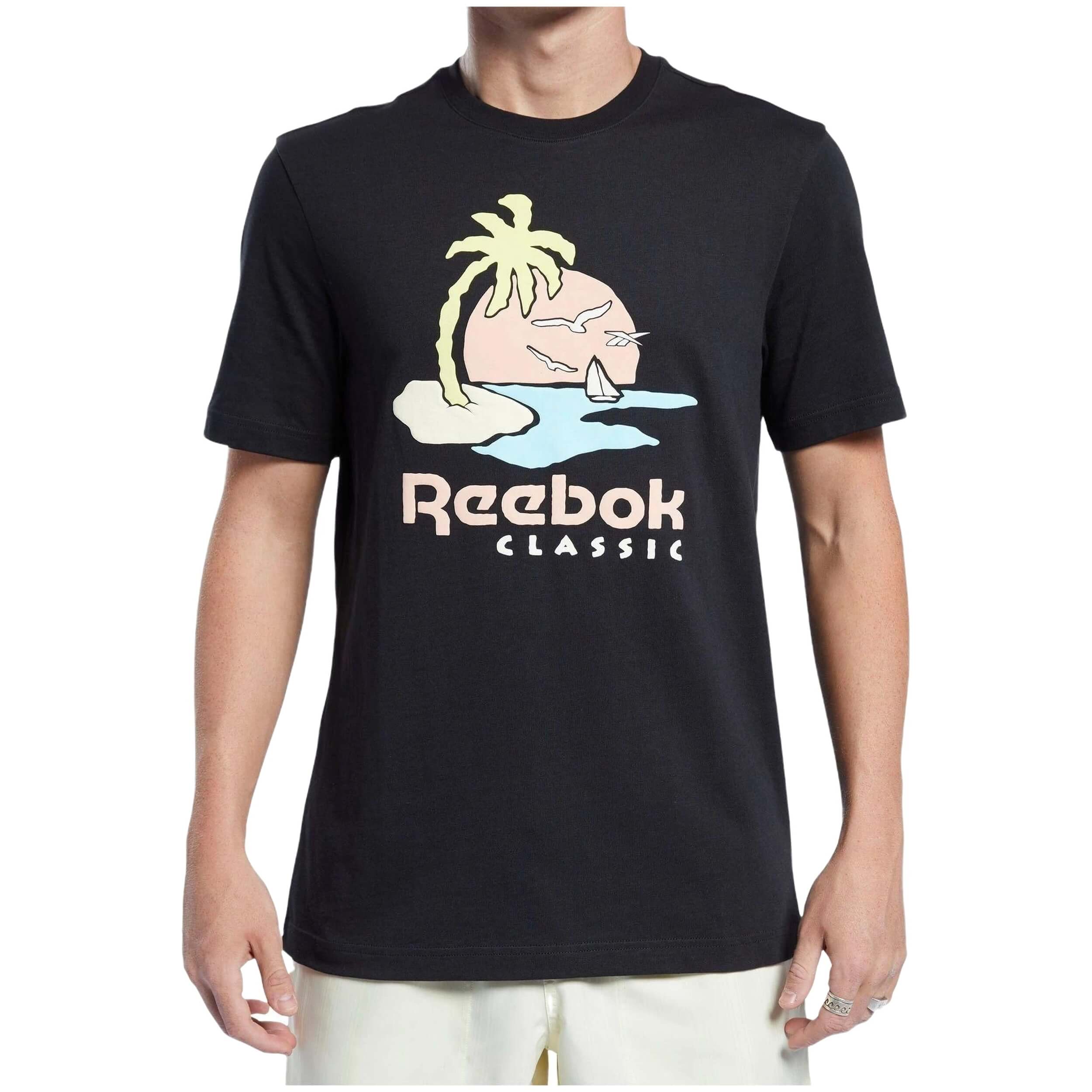 Reebok Classic Summer Retreat Graphic Long Sleeve T-Shirt