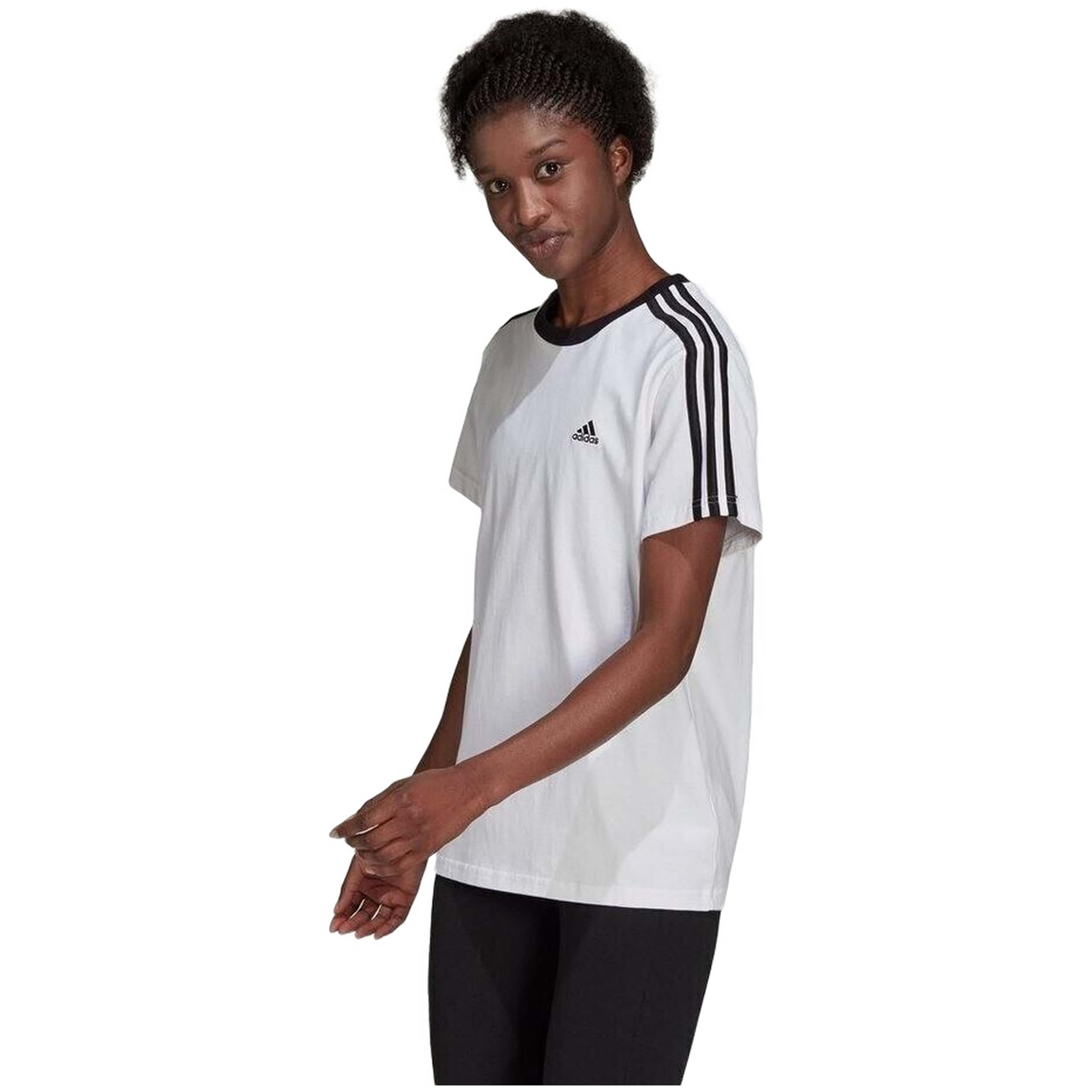 Adidas Essentials 3 Stripes Short Sleeve T-Shirt