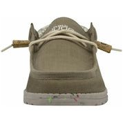 Hey Dude Wally Linen Lace-Up Shoes Natural